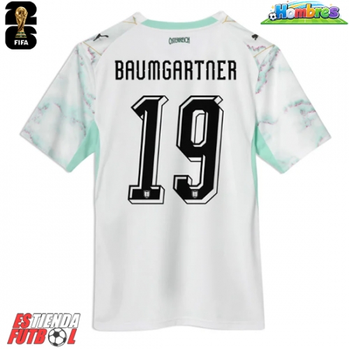 Austria Christoph Baumgartner #19 Segunda Equipación Mundial 2026 Manga Corta